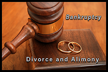 Bankruptcy Divorce and Alimony